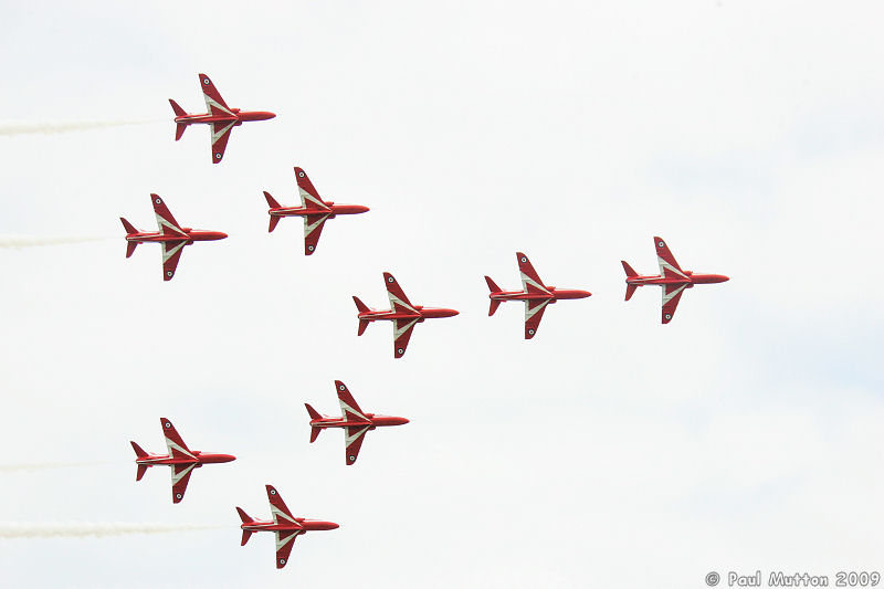  A8V7727 Red Arrows Concorde Formation